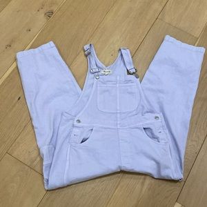 Madewell oversized overalls, Lilac, Large
